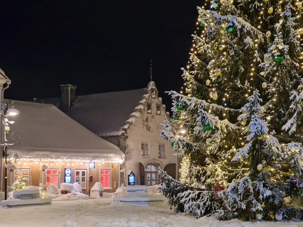 Christmas in Kuressaare central square